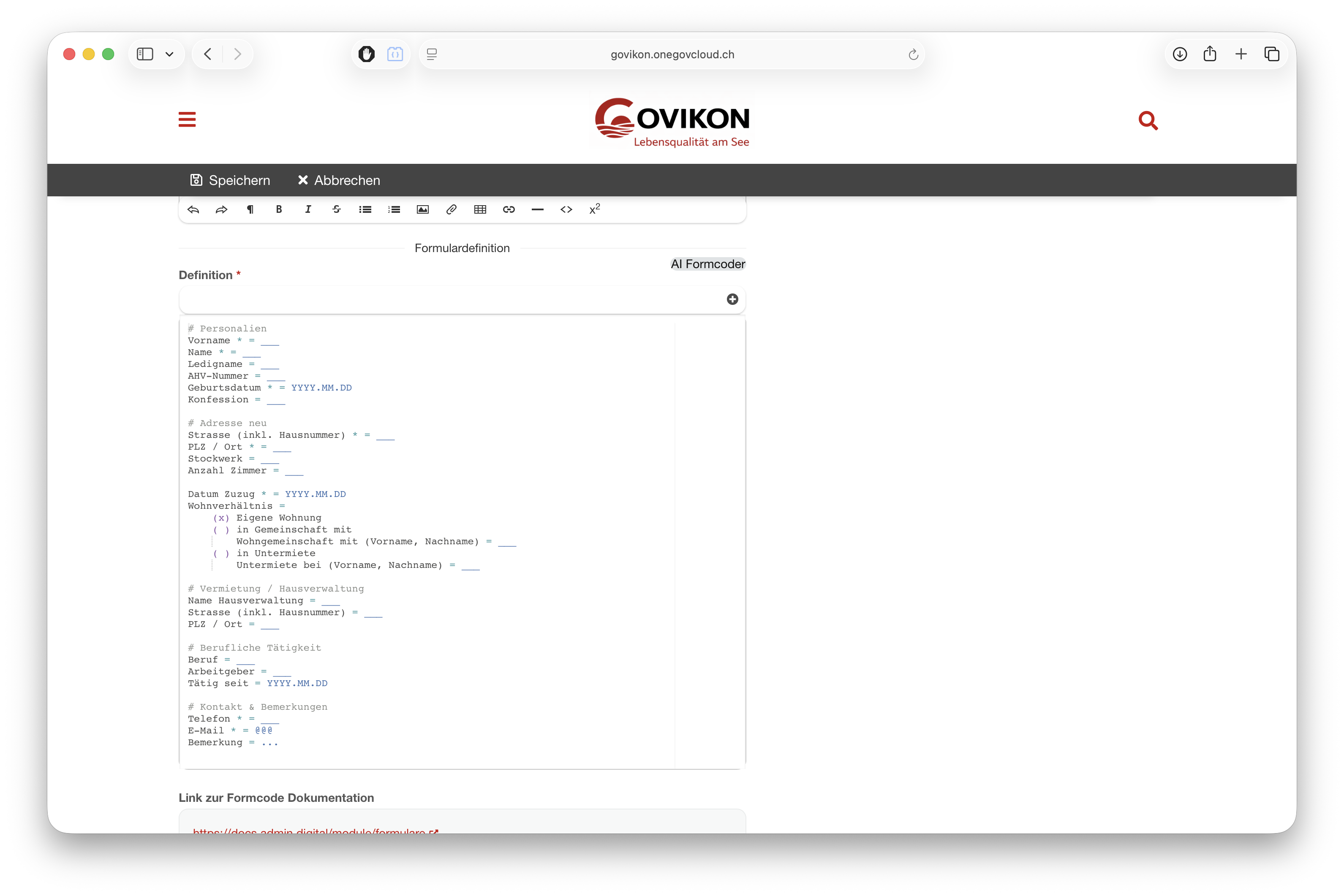 In weniger als einer Minute zum Online Formular